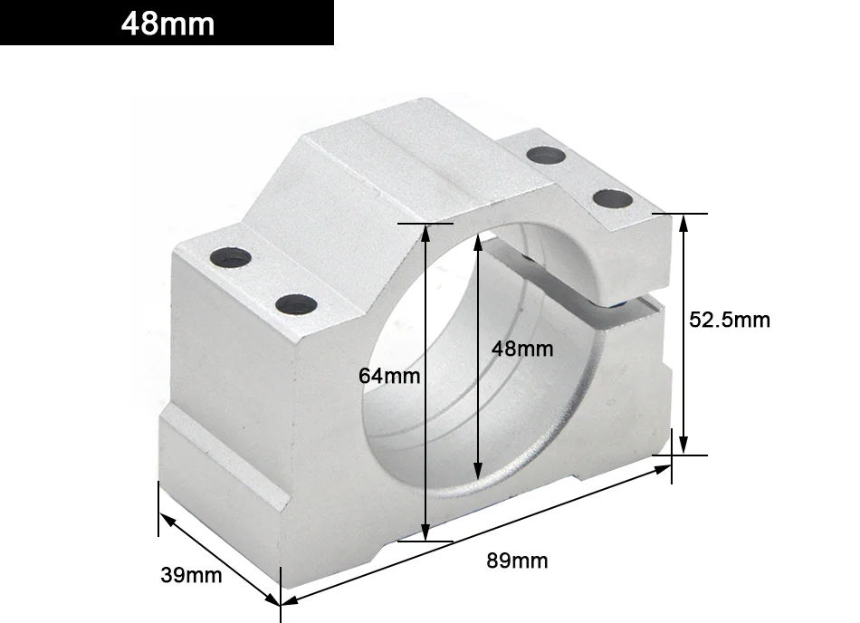Фрезерный станок с ЧПУ Шпиндельный зажим диаметр 48 мм 52 мм Шпиндельный мотор зажим для 300 Вт 400 Вт 500 Вт 600 Вт кронштейн крепления двигателя