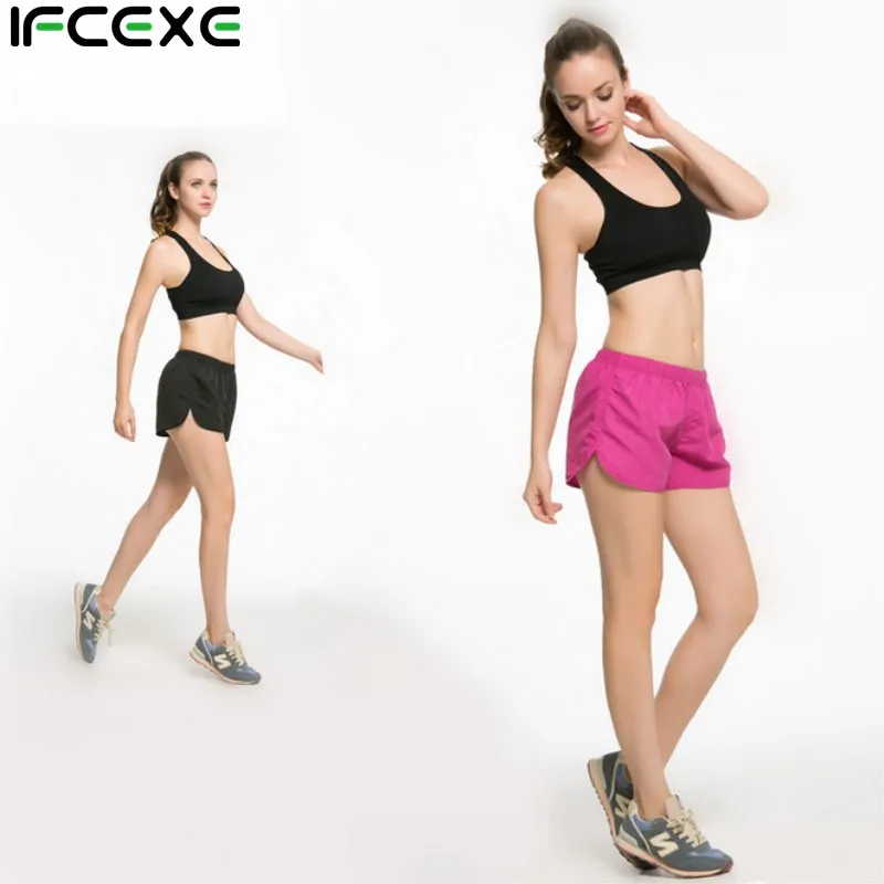 

Women Sport Running Shorts Breathable Short Pants for Yoga Workout Fitness Beach Shorts Compression Shorts Women Clothes fast