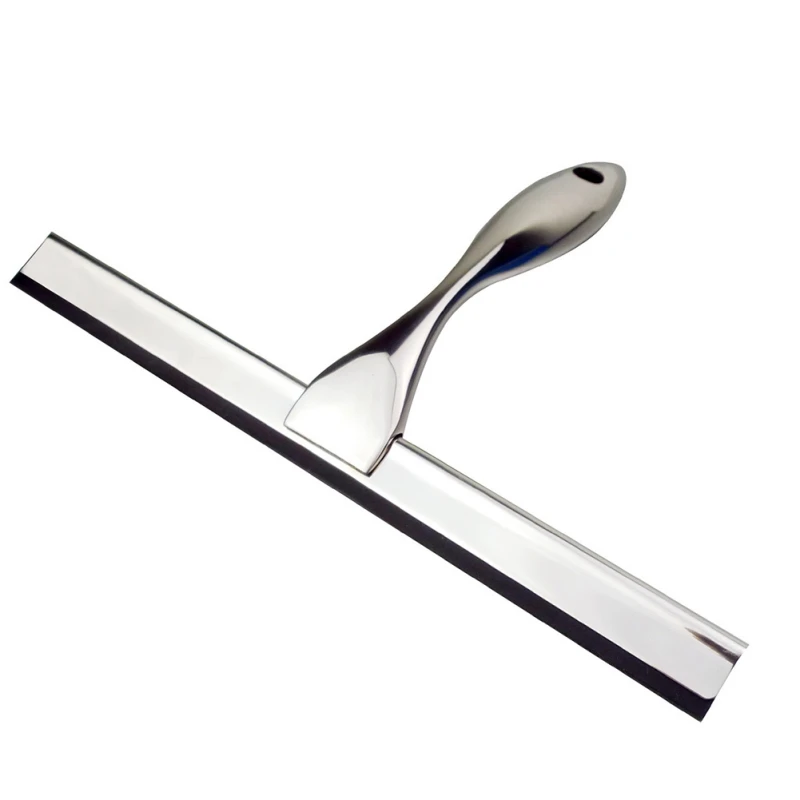 

1PC Glass Window Squeegee Cleaner Shower Bathroom Mirror Rubber Wiper With Suction Hook Water Vapor Removal