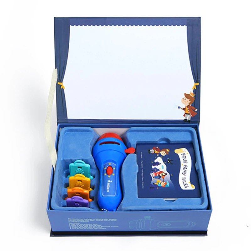 

Mini Flashlight Projector Torch Educational Light-up Toys For Children Kids Develop Play Sleeping Stories Perform Set Child Gift