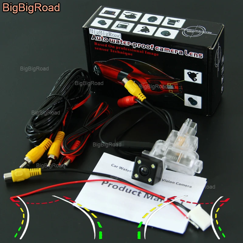 

BigBigRoad Car Intelligent Track Rear View Camera For Mazda 6 Mazda6 Atenza 2013 2014 2015 Reversing Parking camera Waterproof