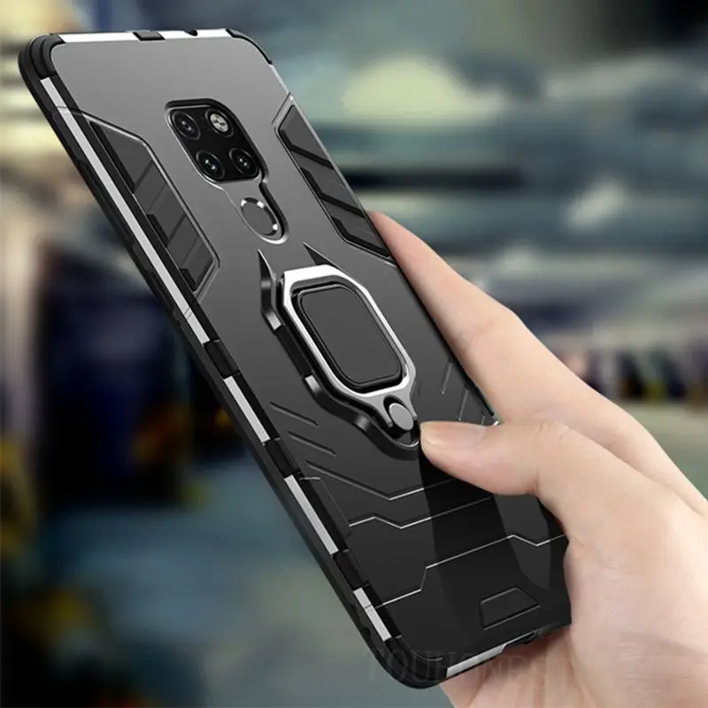Ударопрочный чехол P20 Pro для Huawei Mate 20 lite P30 Nova 4 3 3i Honor Play 10 View 8X с держателем и