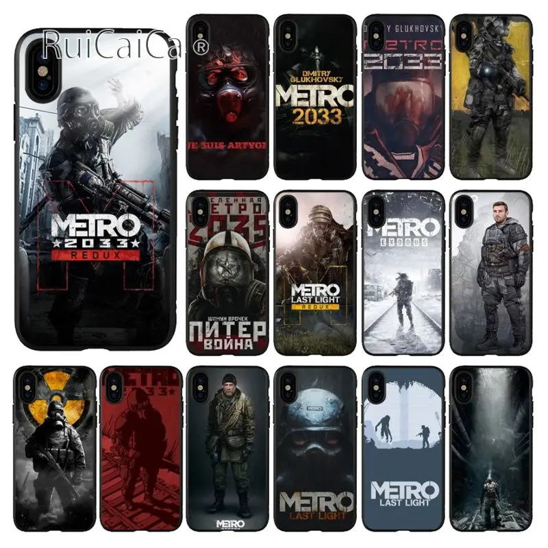 Ruicaica Game Metro 2033 Роскошный Уникальный Дизайн чехол для телефона iPhone 8 7 6 6S Plus 5 5S SE XR X XS