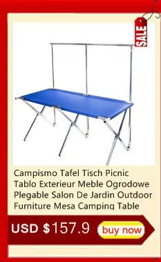 Ogrodowe Patio Acampamento Kamperen Campeggio Picnic Tablo Складная уличная мебель Plegable Mesa Salon De Jardin стол для кемпинга