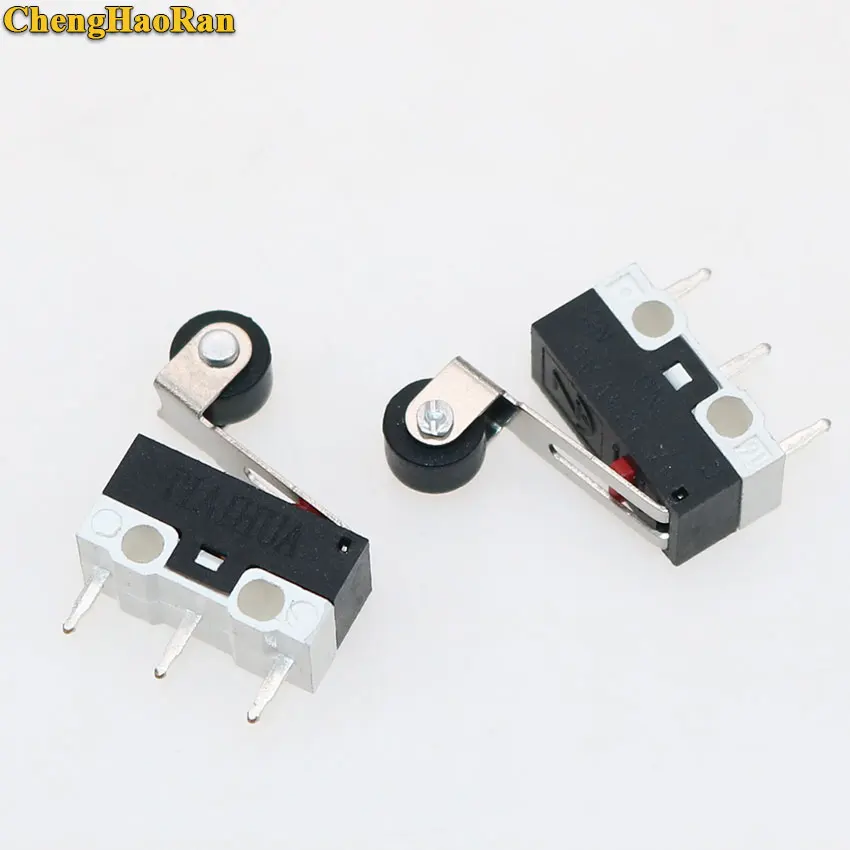 

ChengHaoRan 1pcs Mini Micro Limit Switch Roller Lever Arm Microswitch SPDT Sub Miniature 1A 125V AC