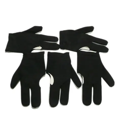 

SEWS-New UK 5 Black Billiards Pool Snooker Cue Shooters 3 Fingers Gloves