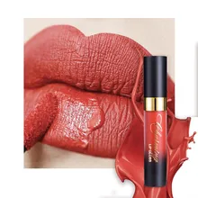 Губы косметика 12 Цвета Мода матовая помада жидкий длительное Помада Макияж Longwear Lip Gloss Maquiagem 3828