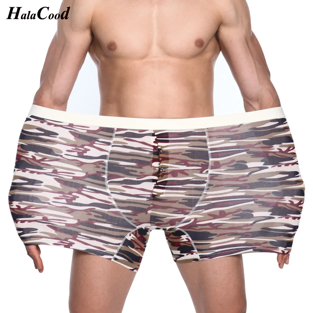 Hot Sell 2019 New Brand Cotton Men's Long Boxer Shorts Fashion Sexy