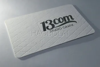 

630g cotton paper business card both sides silver foil stamped and both sides debossing free shipment