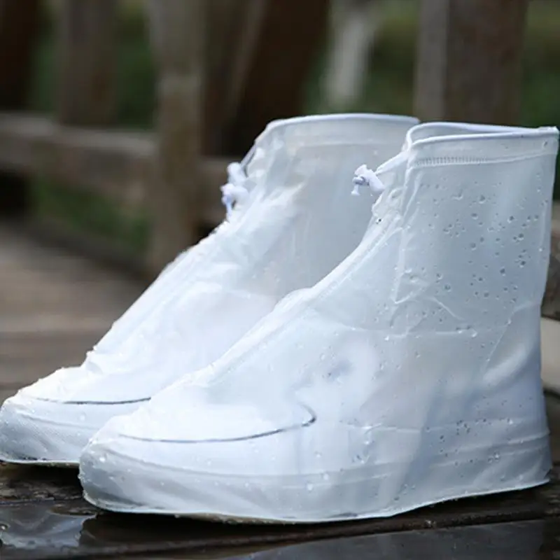Унисекс Водонепроницаемые дождевые бахилы, новейшая защита многоразового применения, обувь, покрытие для ботинок, высокий верх, противоскользящие бахилы, хит, один размер M