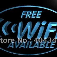 LB571-бесплатный Wi-Fi доступ в Интернет кафе светодиодный неоновый свет знак