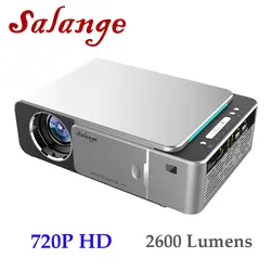 Salange P20 светодиодный hd-проектор, 2600 люмен, 1280x720 p HD, Android 7.1.2 видео видеопроектор HDMI USB 1080 Proyector Bluetooth Проектор Wi-Fi