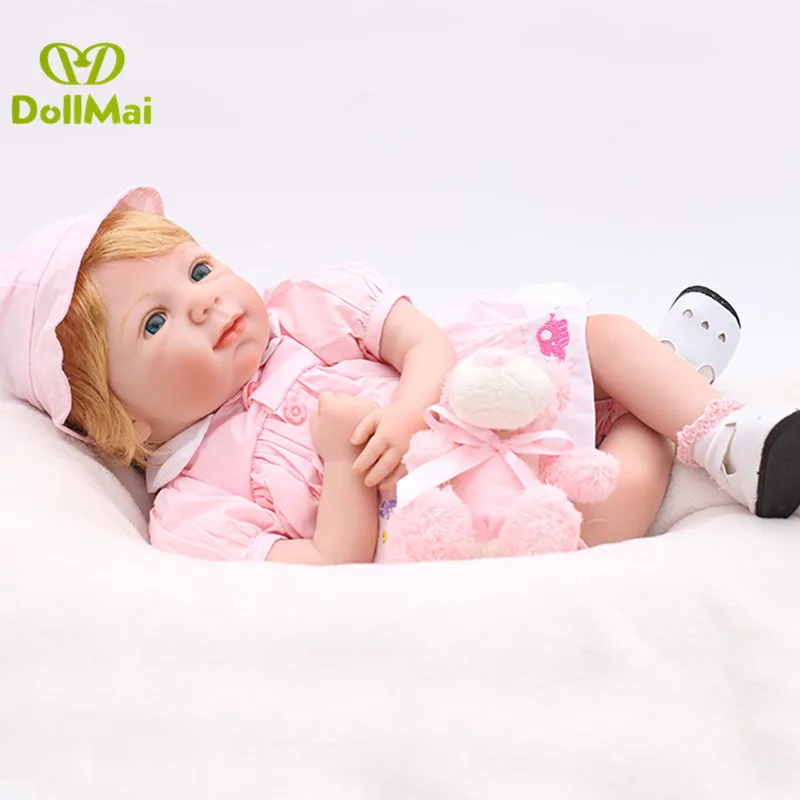 Bebes reborn 55 см виниловые силиконовые куклы для новорожденных игрушки девочек