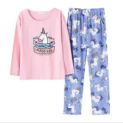 2018 осень милый Для женщин пижамные комплекты принт Комплект из 2 предметов укороченный топ и шорты Для женщин пижамы хлопок плюс Размеры