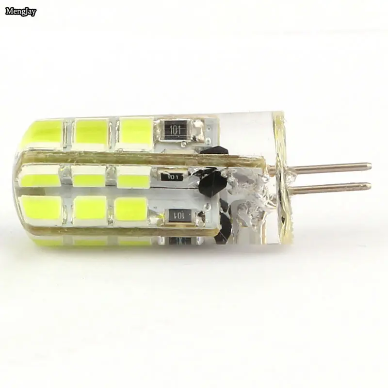 1 шт./лот led G4 2835 SMD 6 Вт DC 12 В 24LED лампа галогенная g4 12В Светодиодные лампы Гарантия 2Y