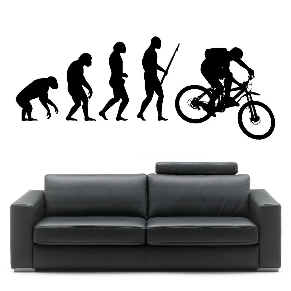 Darwin EVOLUTION OF MAN MOTORCROSS wall art sticker room decal