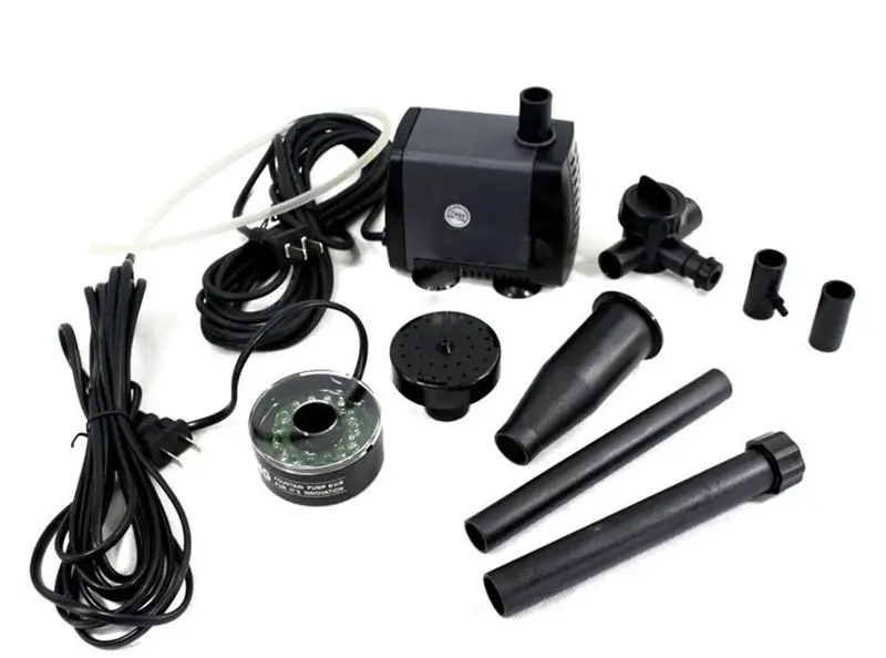 Светодиодный погружной водяной насос для фонтана 40 Вт 2000л/ч|fountain pump|pump for pondfountain