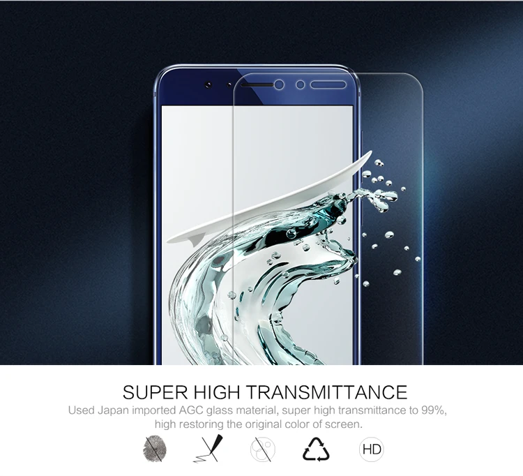 Harga Asli untuk huawei honor 8 screen protector nillkin menakjubkan h   h + pro   depan kembali tempered kaca untuk huawei honor 8 (5.2 Inch)