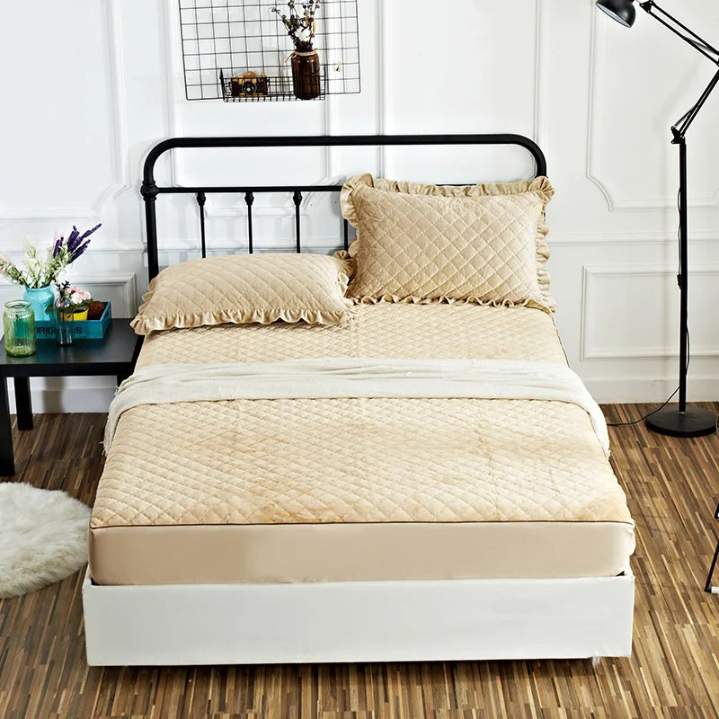 

Papa&Mima Solid color Camel Sheet Set Twin Full Queen King Size Soft Sleeping Mat and Pillowcase