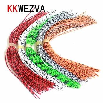 

5 bundles 50strands per bundle Lures Soft Worm Body Squirmy Wormy Fly Tying Legs Materials Rubber String Flies Baits Silicone