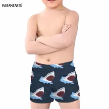 INSTANTARTS 3D океан животное акула печатные дети мальчики летние купальники пляж серфинг плавки морские детские купальники