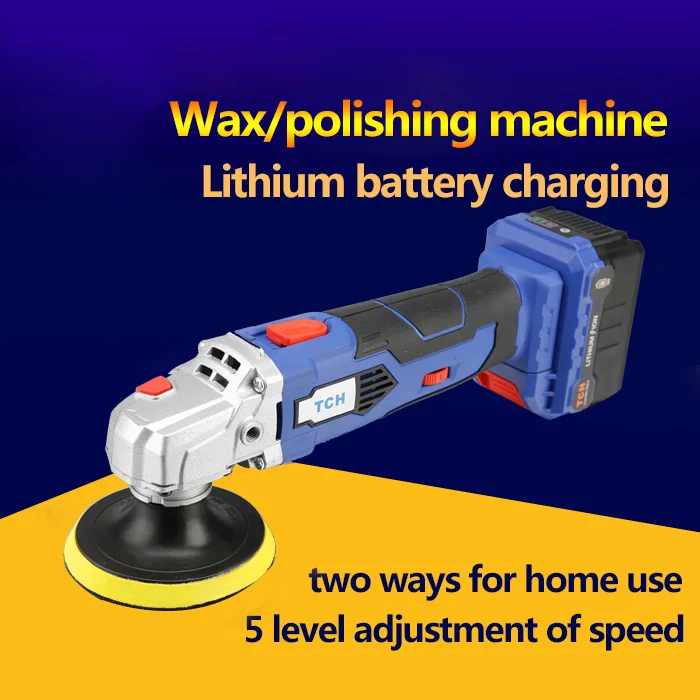Tch Waxing Machine With 16v Lithium Battery Portable Cordless Car
