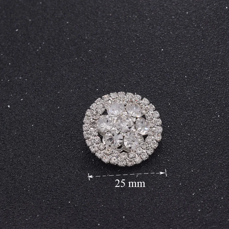 Rhinestone clothings buttons (5)