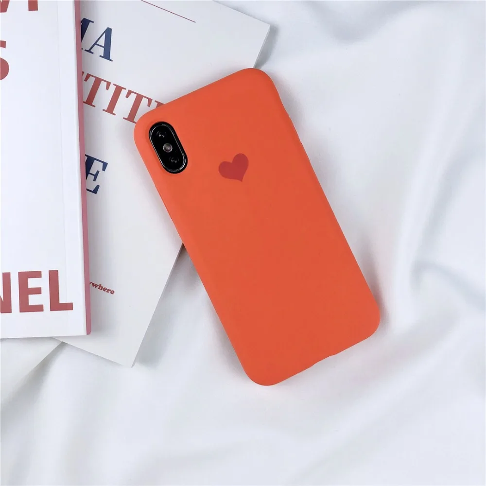 HUANQING Fashion Love Liquid mobile phone case For X XR XS Max 6 6S 7 7Plus 8 8Plus Protective Cover Sugar color case07