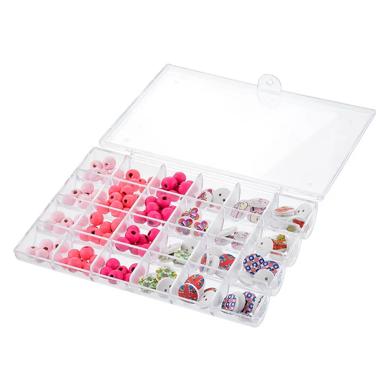 IVYSHION 1PC Transparent Acrylic Jewelry Box Home Beads Sundries