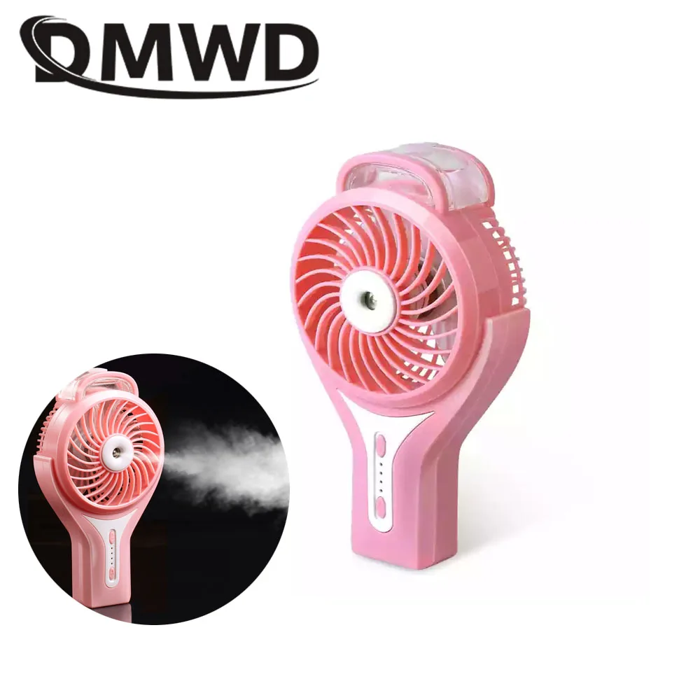 DMWD Mini USB handheld fan cooling Portable Home Office humidifier