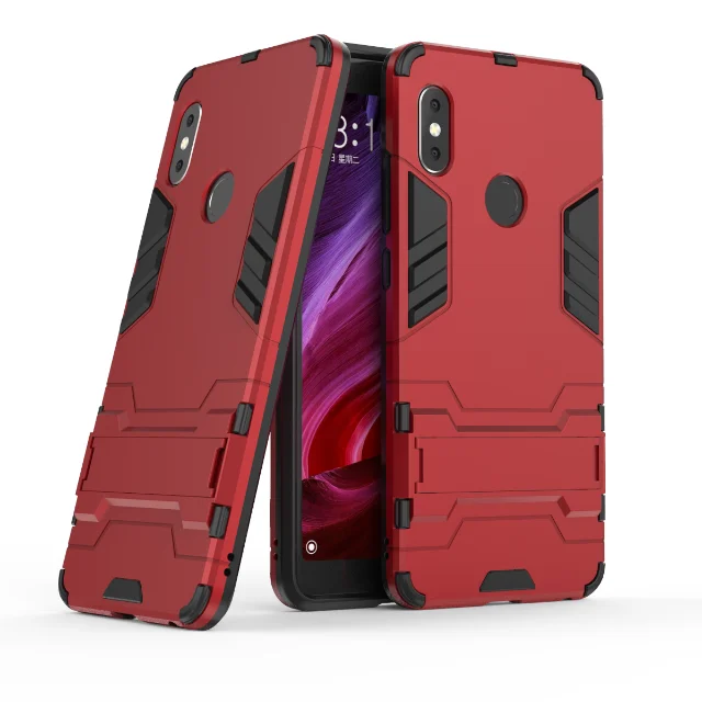 Прочный чехол для Xiaomi mi A2 Lite чехол на Xiaomi mi A2 Lite Жесткий Силиконовый противоударный защитный чехол для телефона красный mi 7A 7 Note 7 - Цвет: Robot armor red