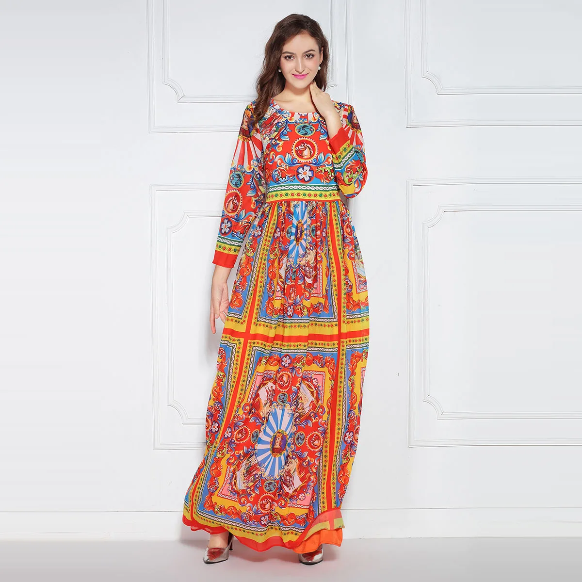 long sleeve gown pattern