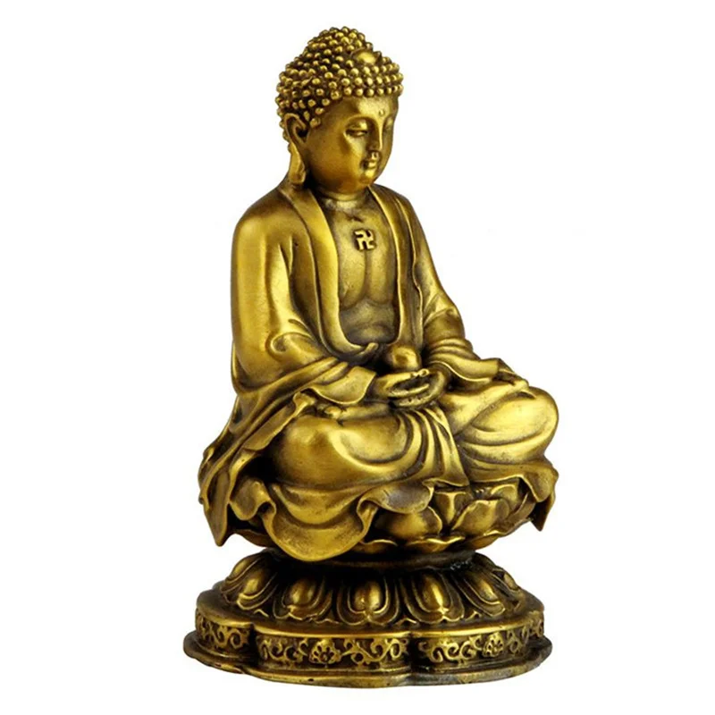 Opening light Sakya Goddess of Mercy Bring Peace and Health Fine Pure Copper Buddha Statue for Home Car Office craft Decoration | Дом и сад
