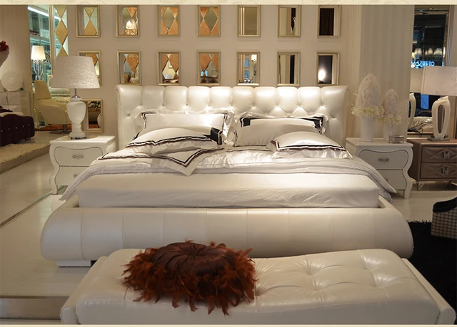 1 Bed 2 Night Stand 1lot Modern Leather Bedroom Furniture Ce 1 Bed 2 Night Stand 1lot Modern Leather Bedroom Furniture Ce
