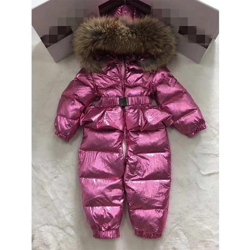 Baby Girl Romper Overalls Children's Winter Newborn Toddler Infant Winter Clothes Baby Clothing Jumpsuit Winter Snow Suit 0123Y