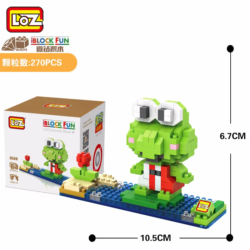 LOZ Briques Eclairent Monsieur. Гренуилле фигурки D➬tion рисунок Diamant блоков де строительства