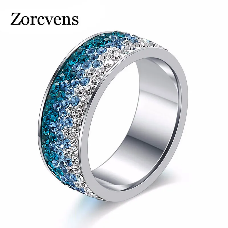 Modyle Brand Zircon Rings Clear CZ Gold-Color Rings for Women Fashion Jewelry Wholesale