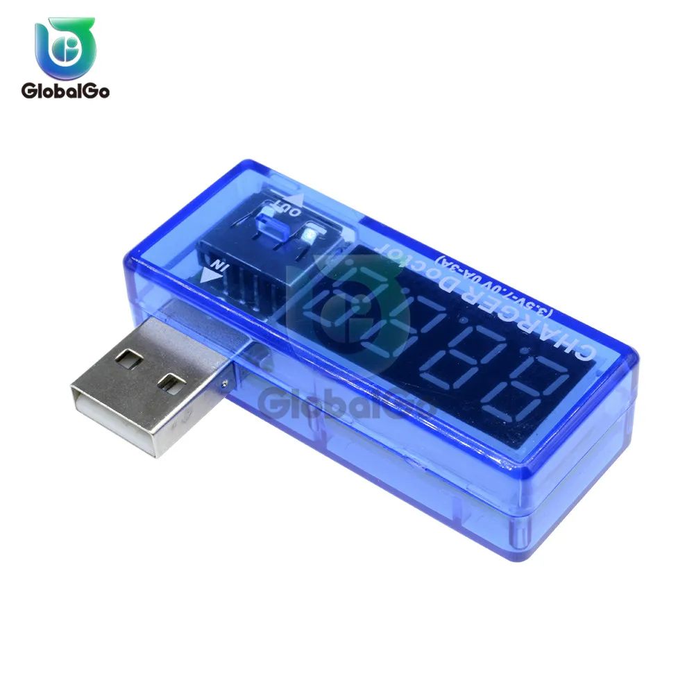 Цифровой USB мобильное зарядное устройство измеритель напряжения тока Смарт Электроника мини USB зарядное устройство Доктор Вольтметр Амперметр Красный