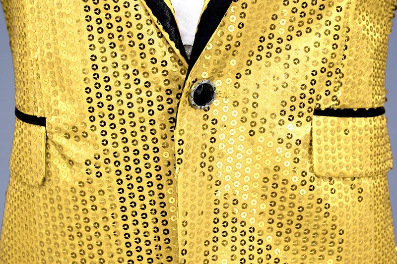 men gold sequin blazer (2)