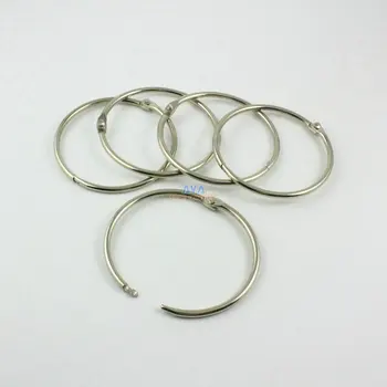 

20 Pieces 50mm Metal Curtain Rings Curtain Open Rings Sliding Hook Rings