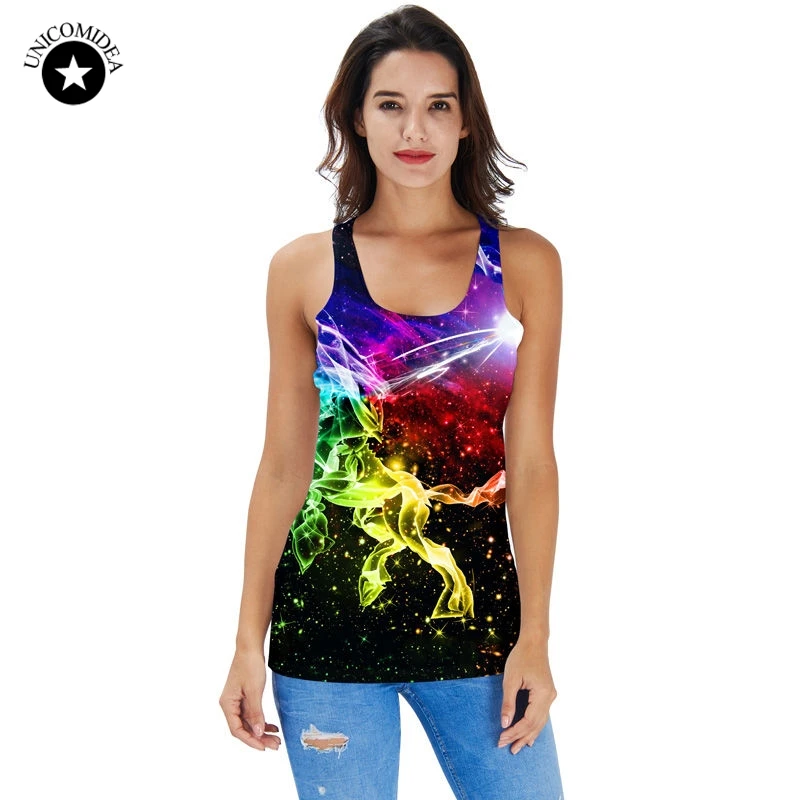 

Flame Style 3D Skull Print Tank Tops Women Summer Casual Sleeveless Tanks Punk Top Fashion Tees Camisole