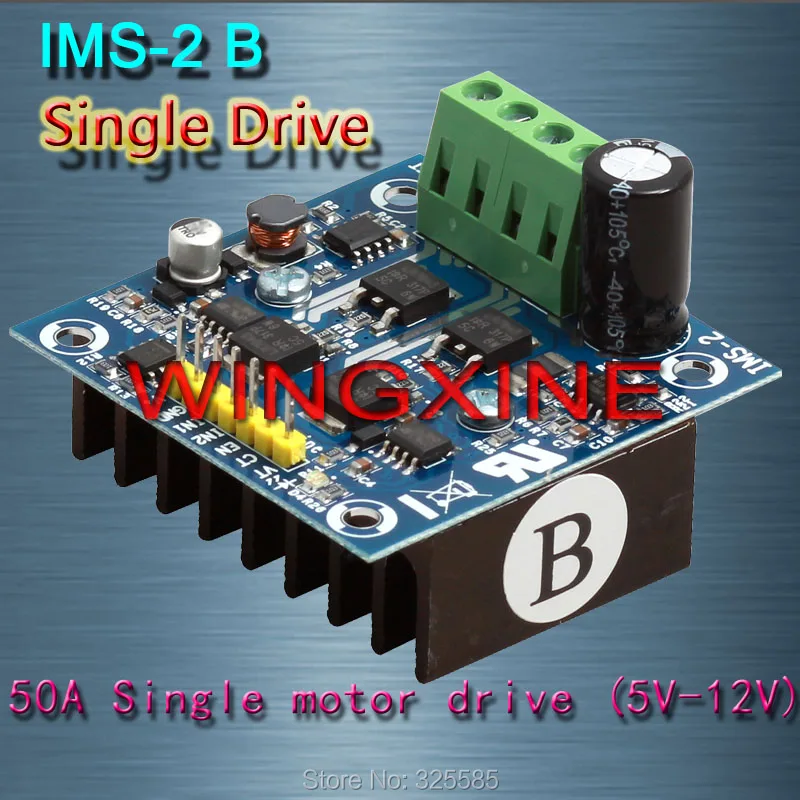 Free shipping IMS 2B 50A 3V 15V Single H Bridge Motor Driver Module PID for Smart