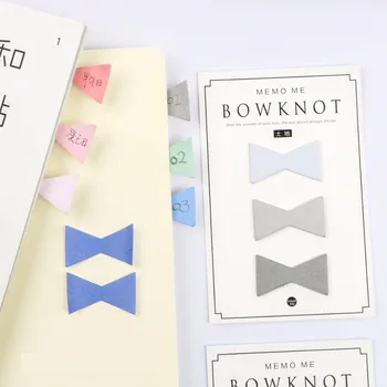 

4pcs Bowknot Index Sticky Note Office Memo Pad Sticker Marker Decor Diary Planner Stickers Stationery School Supplies F812