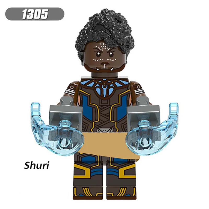 

Single Sale Compatible LegoINGlys Super Heroes Bricks Figures Shuri Falcon Pepper Building Blocks Learning Toy Gift For Children