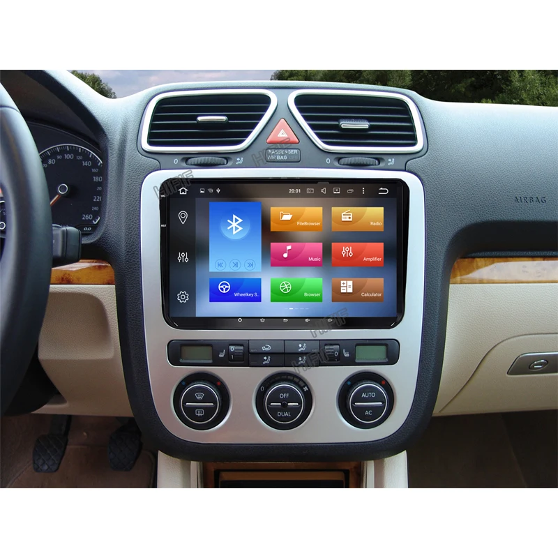 Best 2G Android 9.0 2 DIN Car multimedia GPS for GOLF 5 Golf 6 Polo Passat B6 CC Tiguan Touran BORA SEAT Altea Toledo Leon EOS NO DVD 7