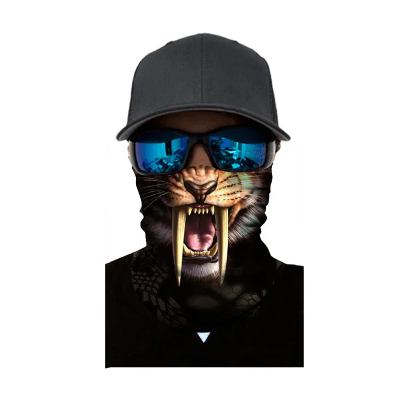 Cycling Face Mask Balaclava Motorcycle Ski Neck Warmer Scarf 3D Animal Magic face mask Unisex Head Bandana Scarf #3J#F (9)