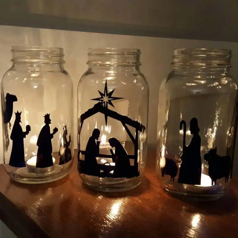 Christmas Nativity Scene Vinyl Decal 4