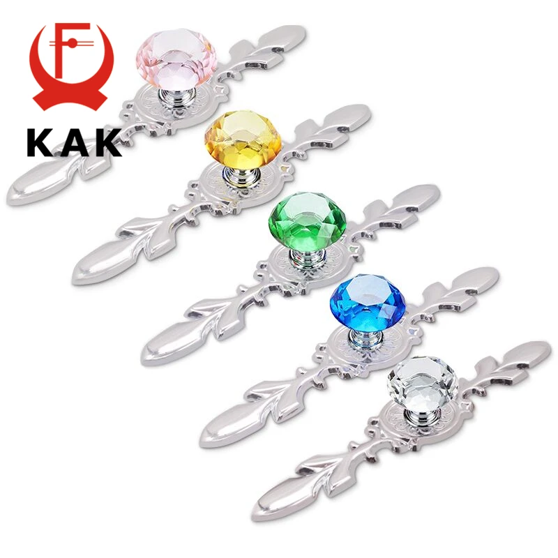 

KAK 30mm Luxury Diamond Crystal Handles Shoebox Cabinet Handles Closet Door Drawer Knobs Wardrobe Pulls Pullers Furniture Handle