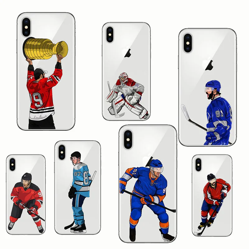 Спортивные хоккейные Чехлы Sidney Crosby с рисунком из мультфильма мягкие силиконовые