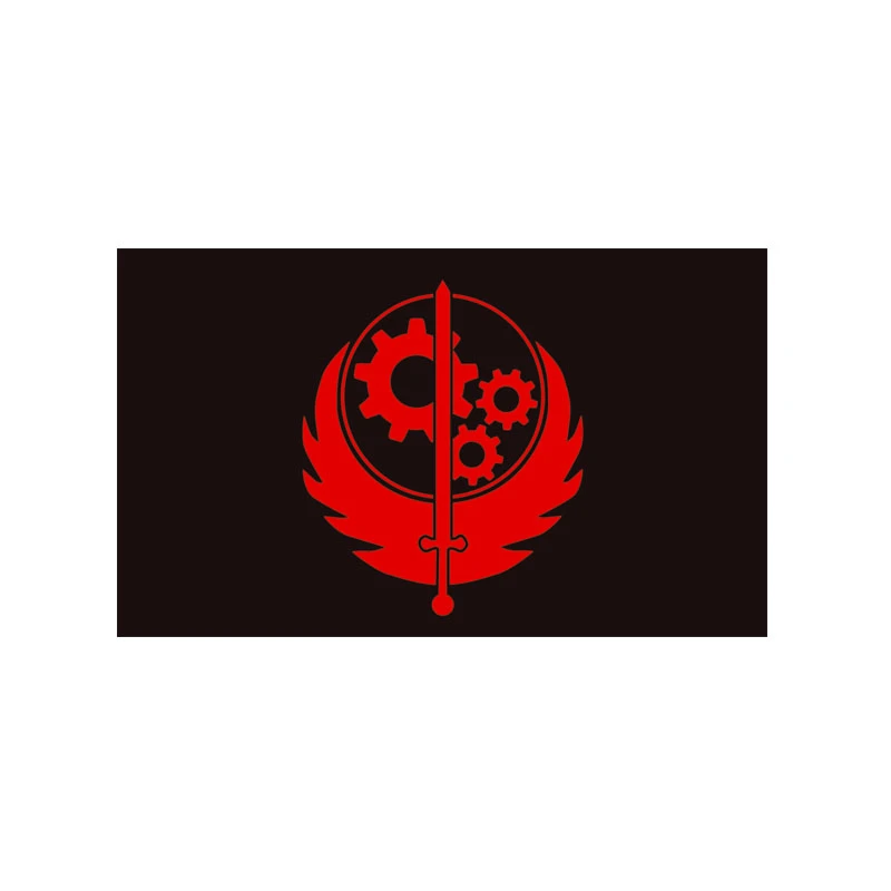 Brotherhood Of Steel Flag 3 5 Ft 90 150 Cm 100 D Polyester Flying Flags Banners Accessories Aliexpress